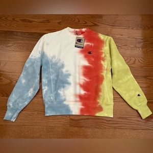 Champion reverse weave tie dye heavyweight sweatshirt Small 🌟